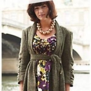 🌺 Anthropologie Maeve Silk Giverny Dress S EUC